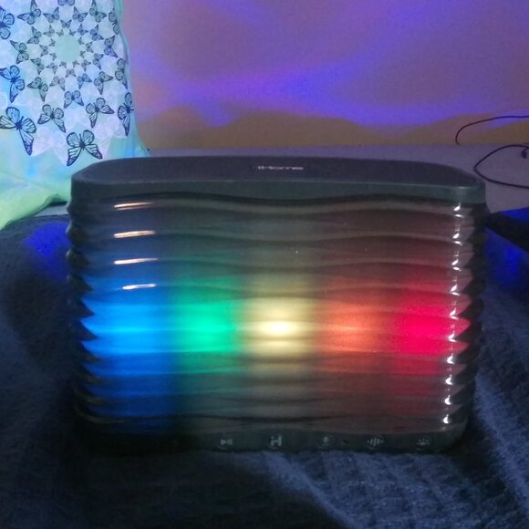 iHome iBT751 Color Changing Bluetooth Stereo Speaker - Black - Picture 1 of 4